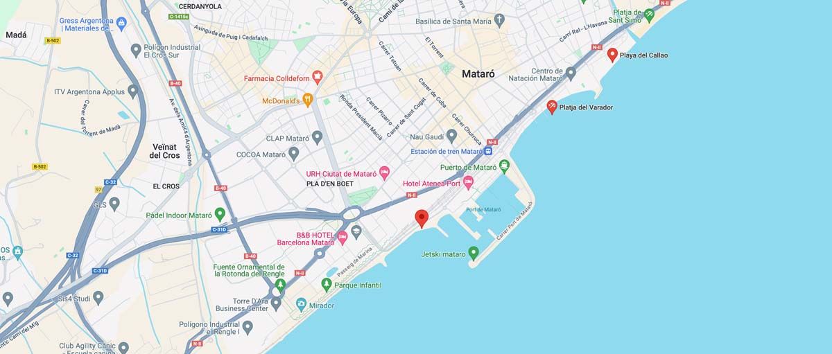 Platja dels Gossos o Platja de Ponent en Mataró